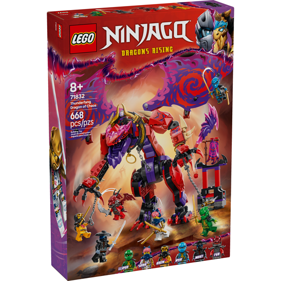 LEGO Ninjago Thunderfang Dragon of Chaos 71832 1 ea, $90.00/1ea