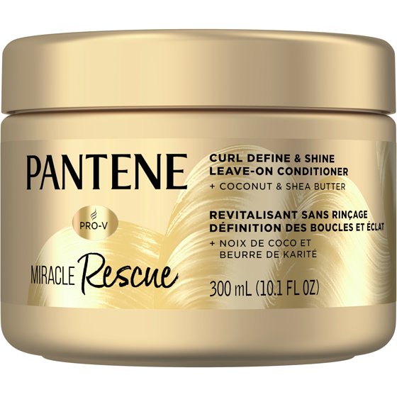 Pantene Miracle Rescue Curl Define & Shine Leave-On Conditioner 300 ml, $5.50/100ml