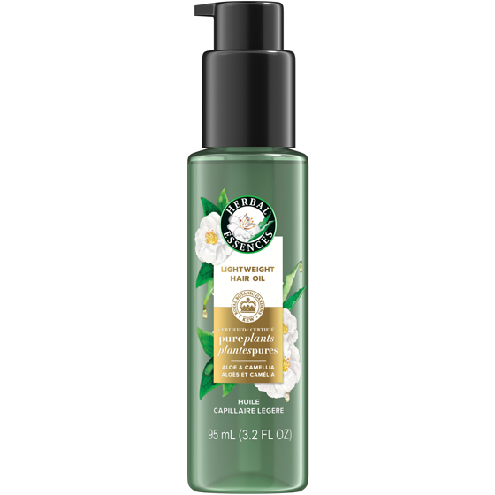 Herbal Essences Huile capillaire légère, plantes pures certifiées, avec aloès et huile de fleur de camélia, 95mL (3,2oz liq.) 95 ml, 13,15 $/100ml