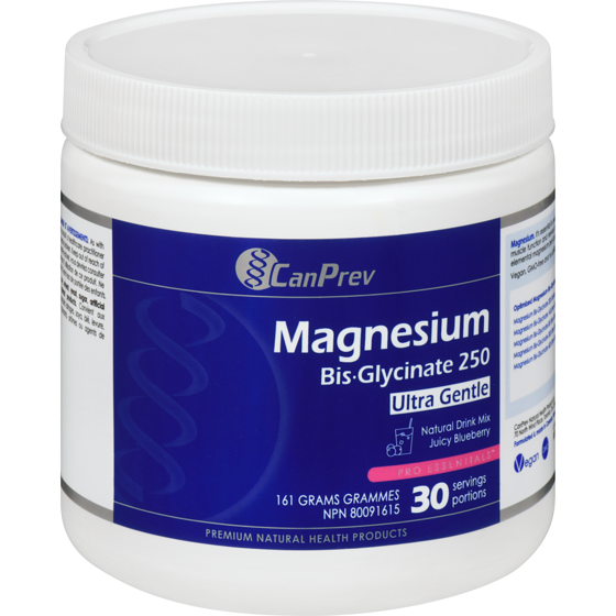 CanPrev Pro Essentials Magnesium Bis-Glycinate 250 Ultra Gentle Juicy Blueberry 161 g, $27.94/100g