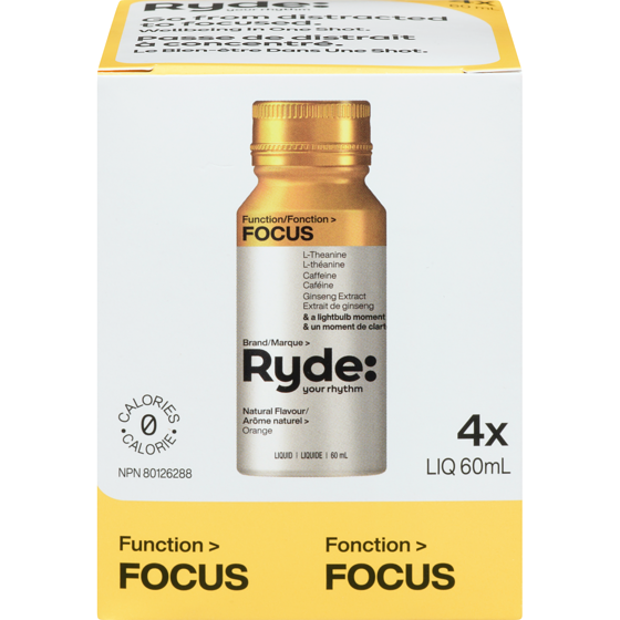 Ryde Focus 4x60.0 ml, 7,08 $/100ml
