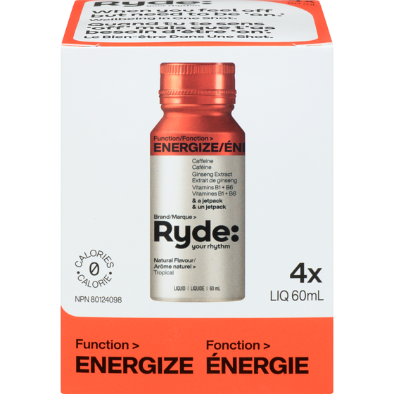 Ryde Energize 4x60.0 ml, $7.08/100ml