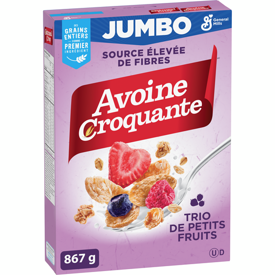 General Mills Trio De Petits Fruits Jumbo 867 g, 1,50 $/100g