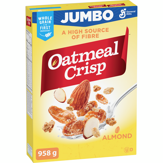 General Mills Breakfast Cereal, Almond, Jumbo Size, High Fibre 958 g, $1.15/100g