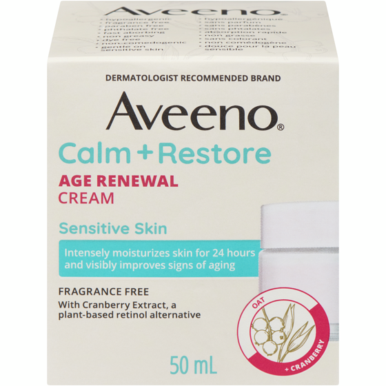 Aveeno Calm + Restore Age Renewal Cream 50 ml, $71.98/100ml