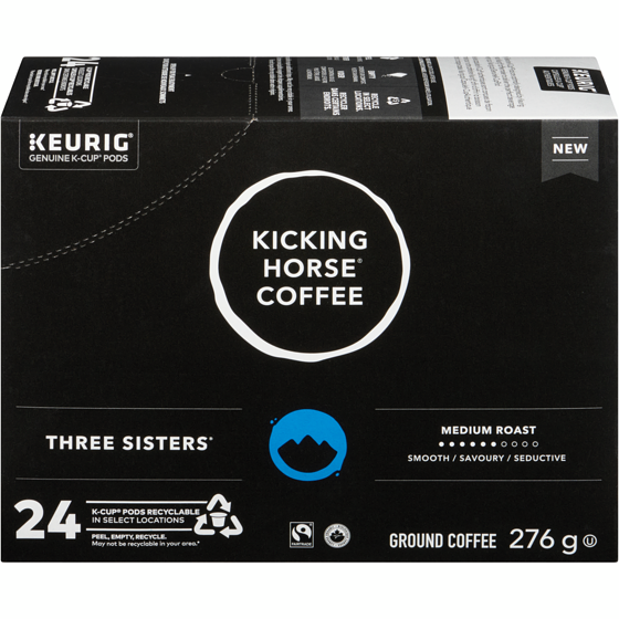 Kicking Horse Three Sisters, Medium Roast, K-Cup Coffee Pods, 24 Count 24 ea, $1.54/1ea