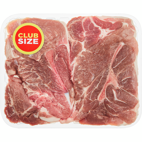 null Pork Shoulder Blade Steaks, Club Pack $16.51/1kg $7.49/1lb