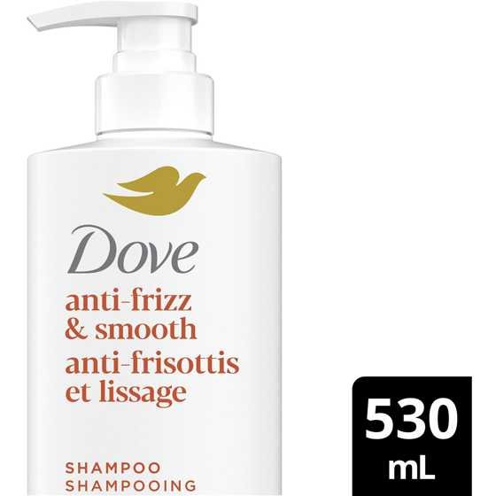 Dove Anti-Frizz Shampoo Cheveux Lisses 530 ml, 1,88 $/100ml