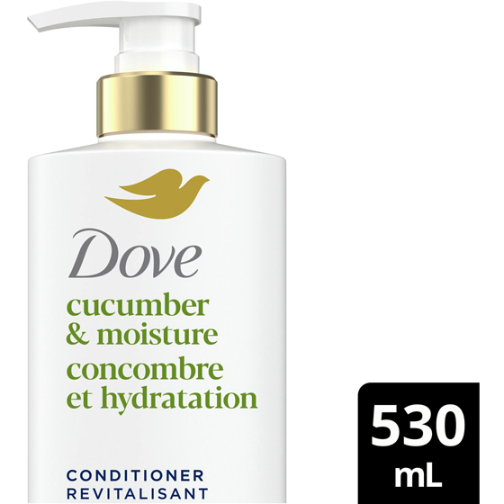 Dove Cucumber Moisture Revitalisant Cheveux Ternes 530 ml, 1,79 $/100ml