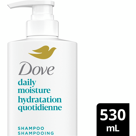 Dove Daily Moisture Shampoo Cheveux Secs 530 ml, 1,88 $/100ml