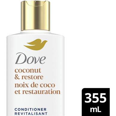 Dove Coconut Oil Conditioner (Repair & Shine) 355 ml, $1.79/100ml