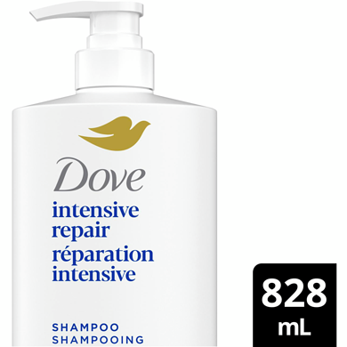 Dove Intensive Repair Shampoo Cheveux Abîmés 828 ml, 1,81 $/100ml