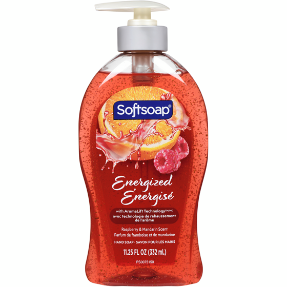 Softsoap Energized Hand Soap Raspberry & Mandarin Scent 332 ml, $1.35/100ml
