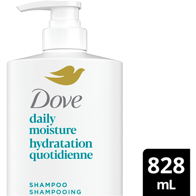 Dove Daily Moisture Shampoo Cheveux Secs 828 ml, 1,81 $/100ml