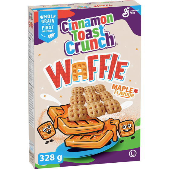 General Mills Cinnamon Toast Crunch, Waffle Cereal, Mapple Flavour 328 g, $1.07/100g