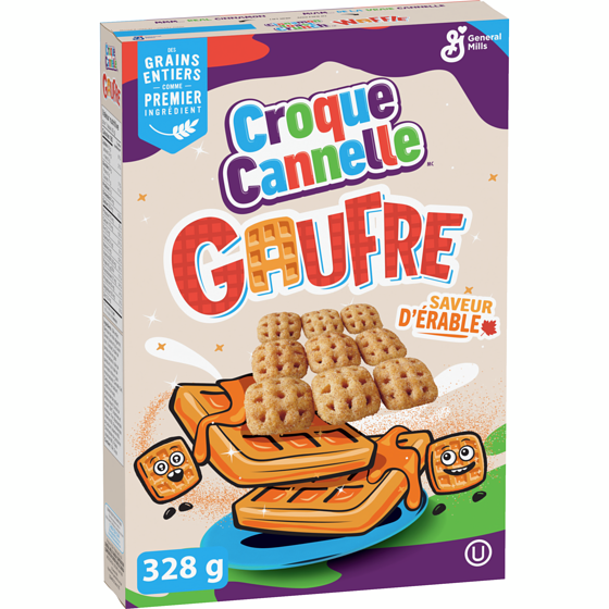 General Mills Croque Cannelle, Gaufre Cereales, Saveur D'Erable 328 g, 1,77 $/100g