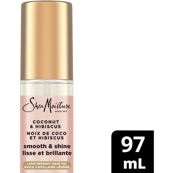 Shea Moisture Coconut & Hibiscus Smooth & Shine Hair Oil 97 ml, $15.45/100ml