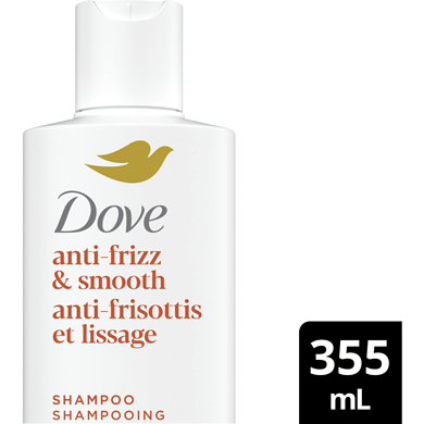Dove Anti-Frizz Shampoo (Smooth Hair) 355 ml, $1.79/100ml