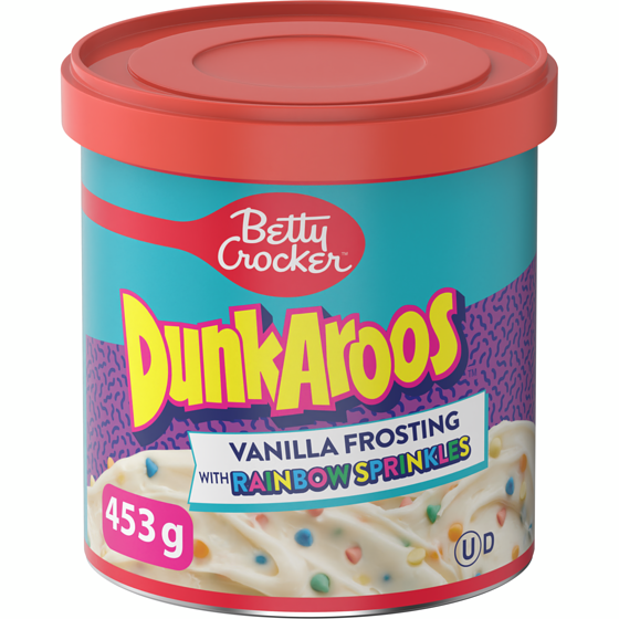 Betty Crocker DunkAroos Vanilla Frosting With Rainbow Sprinkles 453 g, $0.95/100g