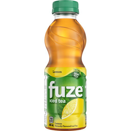 Fuze Iced Tea Lemon Bottle 500 ml, $0.66/100ml