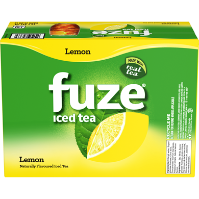 Fuze Lemon Iced Tea Cans 12x341.0 ml, $0.20/100ml
