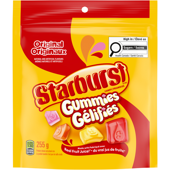Starburst Original Gummy Candy 255 g, $2.55/100g