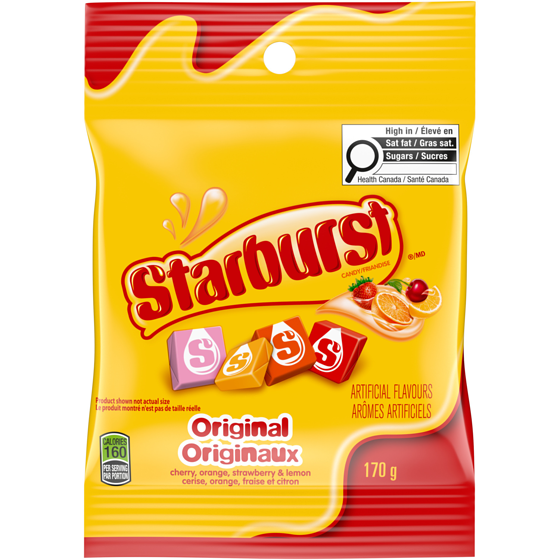 Starburst Original Chewy Candy, Sharing Bag 170 g, $1.91/100g