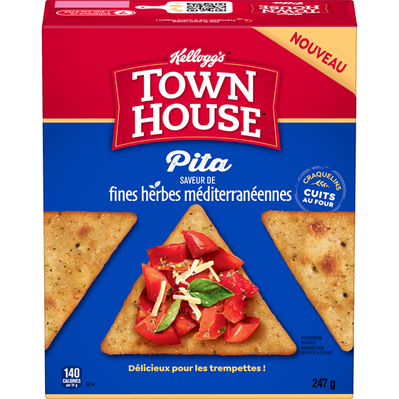 Kellogg’s Pita saveur de fines herbes méditerranéennes 247 g, 1,42 $/100g