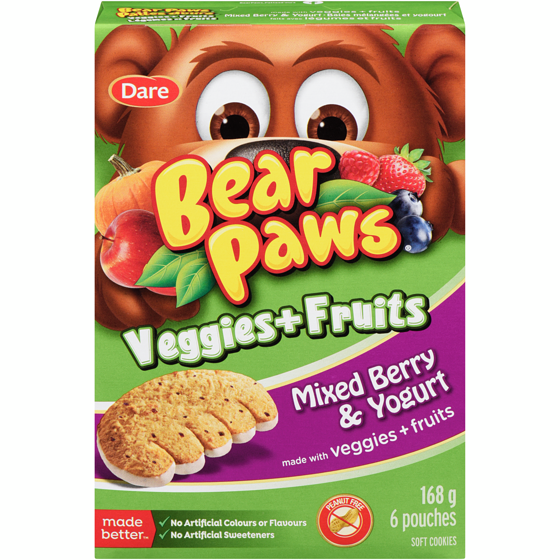 Dare Soft Cookies Veggies + Fruits Mixed Berry & Yogurt 168 g, $1.49/100g