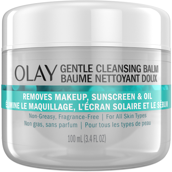 Olay Gentle Cleansing Balm Makeup Remover, Fragrance Free, Hydrating Face Cleanser Removes Makeup, Sunscreen and Oil 100 ml, $22.99/100ml