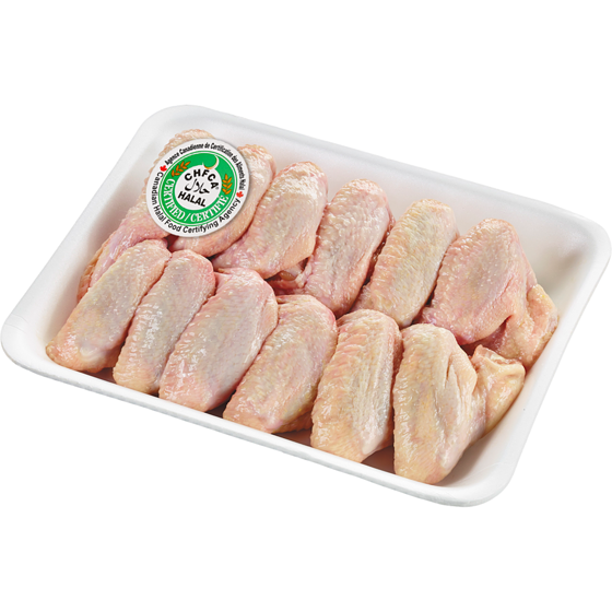 null Whole Chicken Wings Club Pack, Halal $13.23/1kg $6.00/1lb