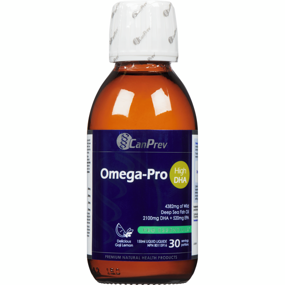 CanPrev Omega-Pro High Dha Liquid Delicious Goji Lemon 150 ml, $36.66/100ml