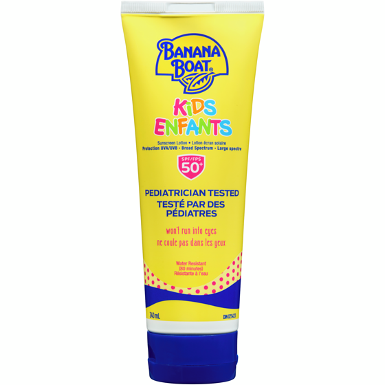 Banana Boat Kids Sunscreen Lotion SPF 50+ 240 ml, $5.42/100ml