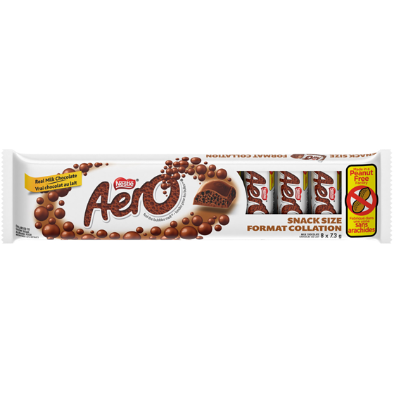 Nestlé Aero Snack Size, Milk Chocolate 58.4 g, $5.63/100g