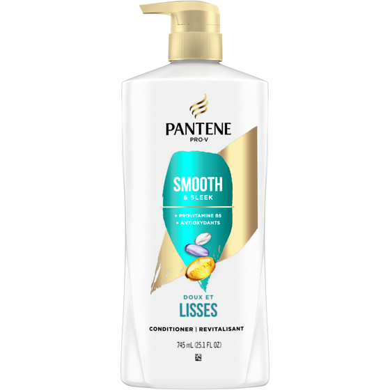 Pantene Smooth & Sleek 72 HR Smoothness Contitioner 745 ml, $1.88/100ml
