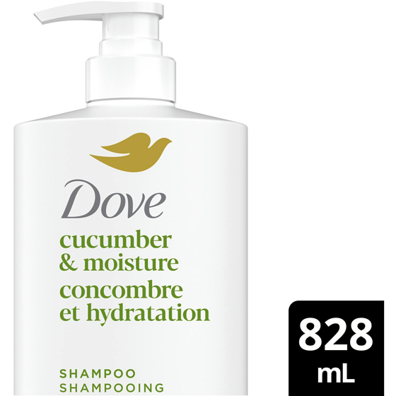 Dove Cucumber Moisture Dull Hair Shampoo 828 ml, $1.81/100ml