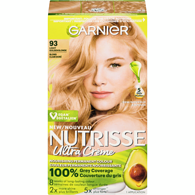 Nutrisse Ultra Crème, Permanent Hair Dye, 100% Grey Coverage Light Golden Blonde