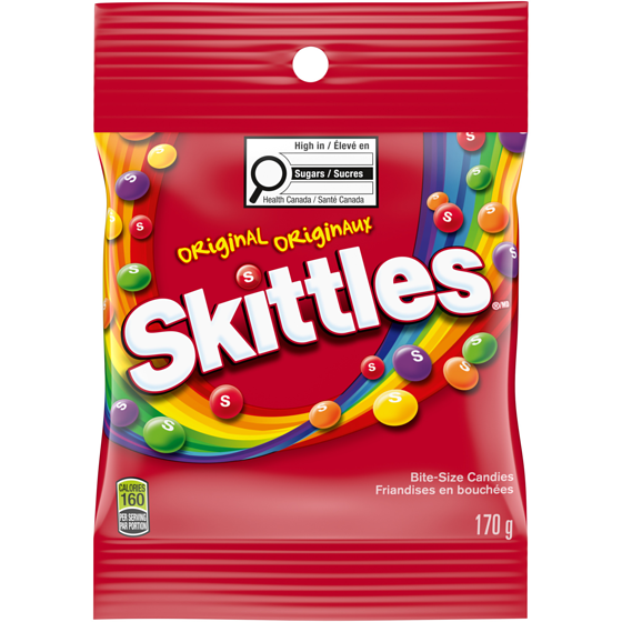 Skittles Original Chewy Candy, Sharing Bag 170 g, $1.91/100g