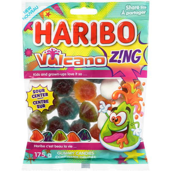 Haribo Confiserie gélifiée à partager Volcano 175 g, 2,28 $/100g