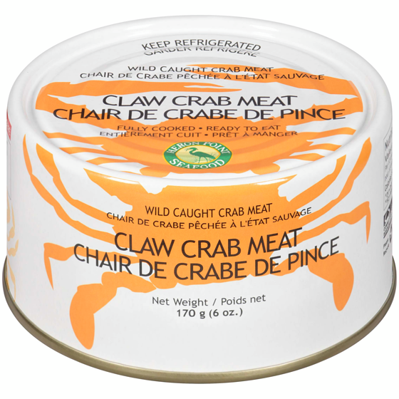 HERON POINT SEAFOOD Chair de crabe pêchée à l'état sauvage chair de crabe de pince 170 g, 5,88 $/100g