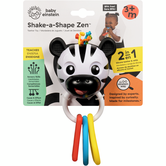 Baby Einstein Teether Toy Shake-A-Shape Zen 3+ M 1 ea, $9.99/1ea