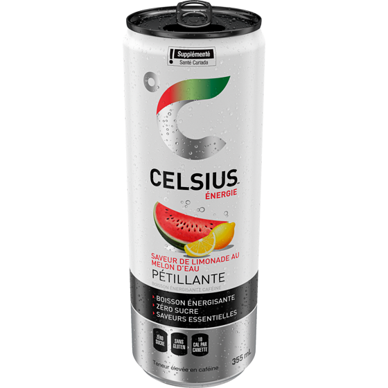 Celsius Pétillante Saveur de Limonade au melon d'eau 355 ml, 1,26 $/100ml