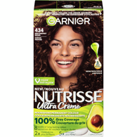 Nutrisse Ultra Crème, Permanent Hair Dye, 100% Grey Coverage Deep Chestnut Brown