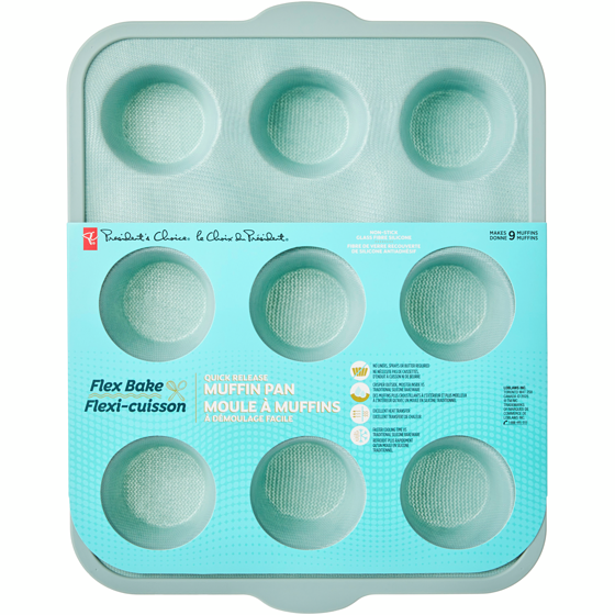 President's Choice Flex Bake Quick Release Muffin Pan 1 ea, $19.00/1ea