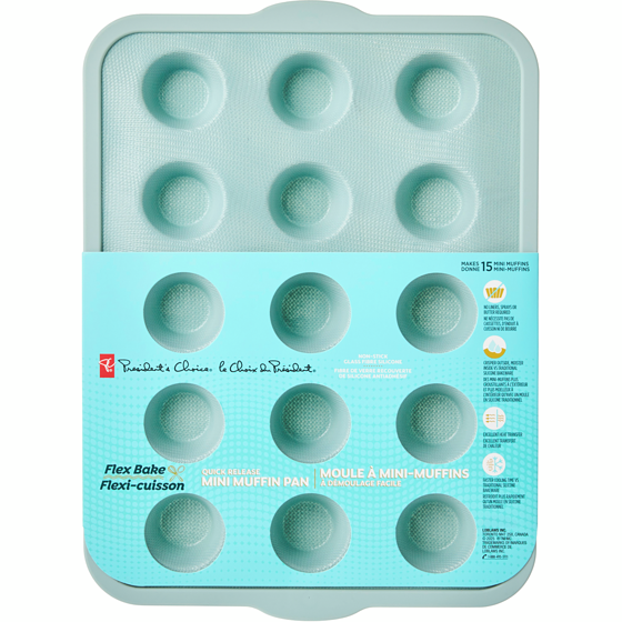 President's Choice Flex Bake Quick Release Mini-Muffin Pan 1 ea, $22.00/1ea
