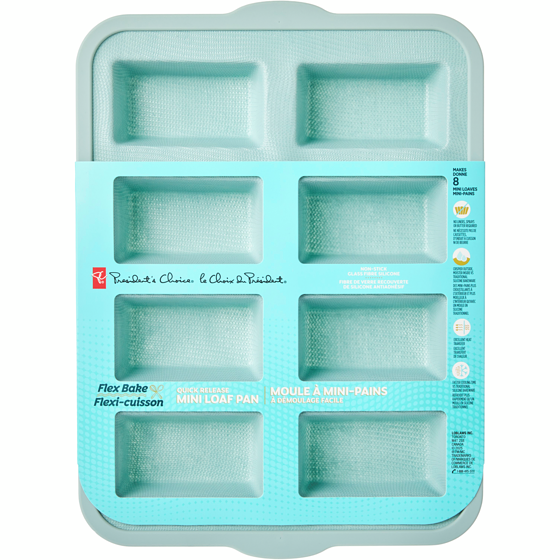 President's Choice Flex Bake Quick Release Mini Loaf Pan 1 ea, $24.00/1ea