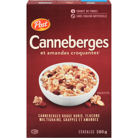 Post Cereal Cranberry Almond Crunch 380 g, $1.05/100g