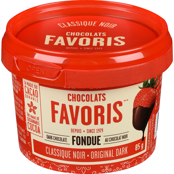 Chocolats Favoris Dark Chocolate Fondue Original Dark - 85 g
