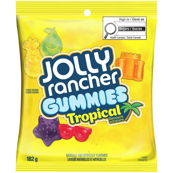 JOLLY RANCHER Gummies Candy Tropical Flavours 182 g, $2.08/100g