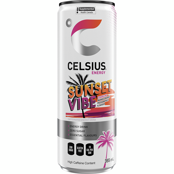 Celsius Sunset Vibe Energy Drink 355 ml, $0.93/100ml